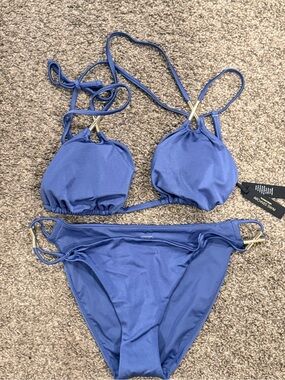 Women’s Blue Tie-Strap Bikini Set by Victoria Secret